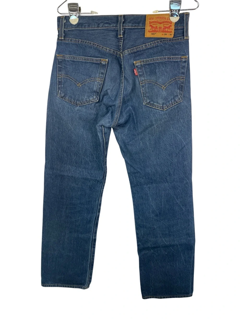 Levi’s 501 Classic Men's Straight-Leg Dark Blue Jeans 29x30